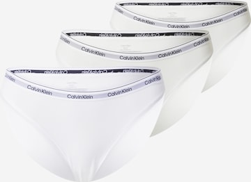 Slip Calvin Klein en blanc : devant