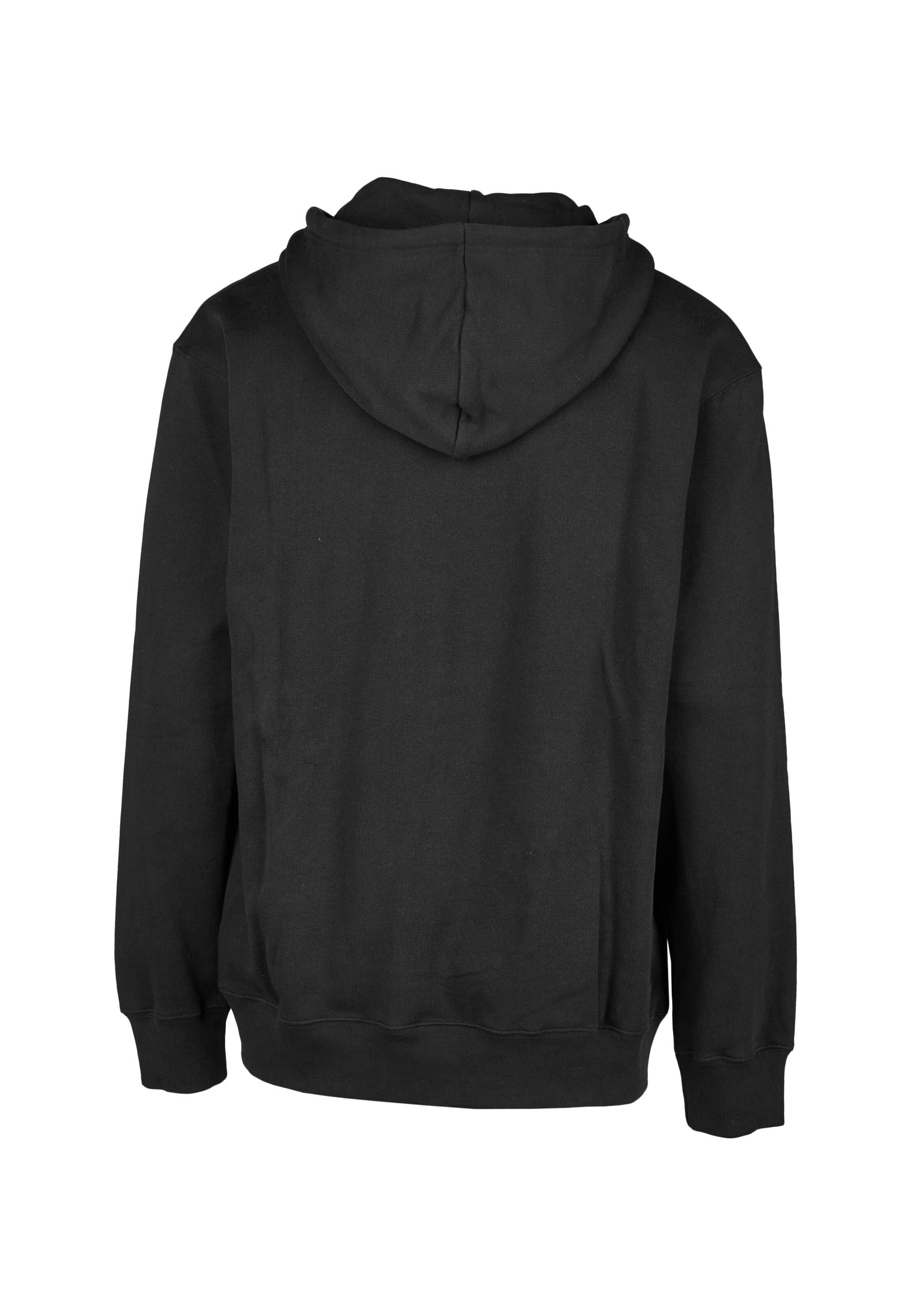 Cleptomanicx Kapuzensweatshirt 'Boxy Hooded Grave Gull' in Schwarz