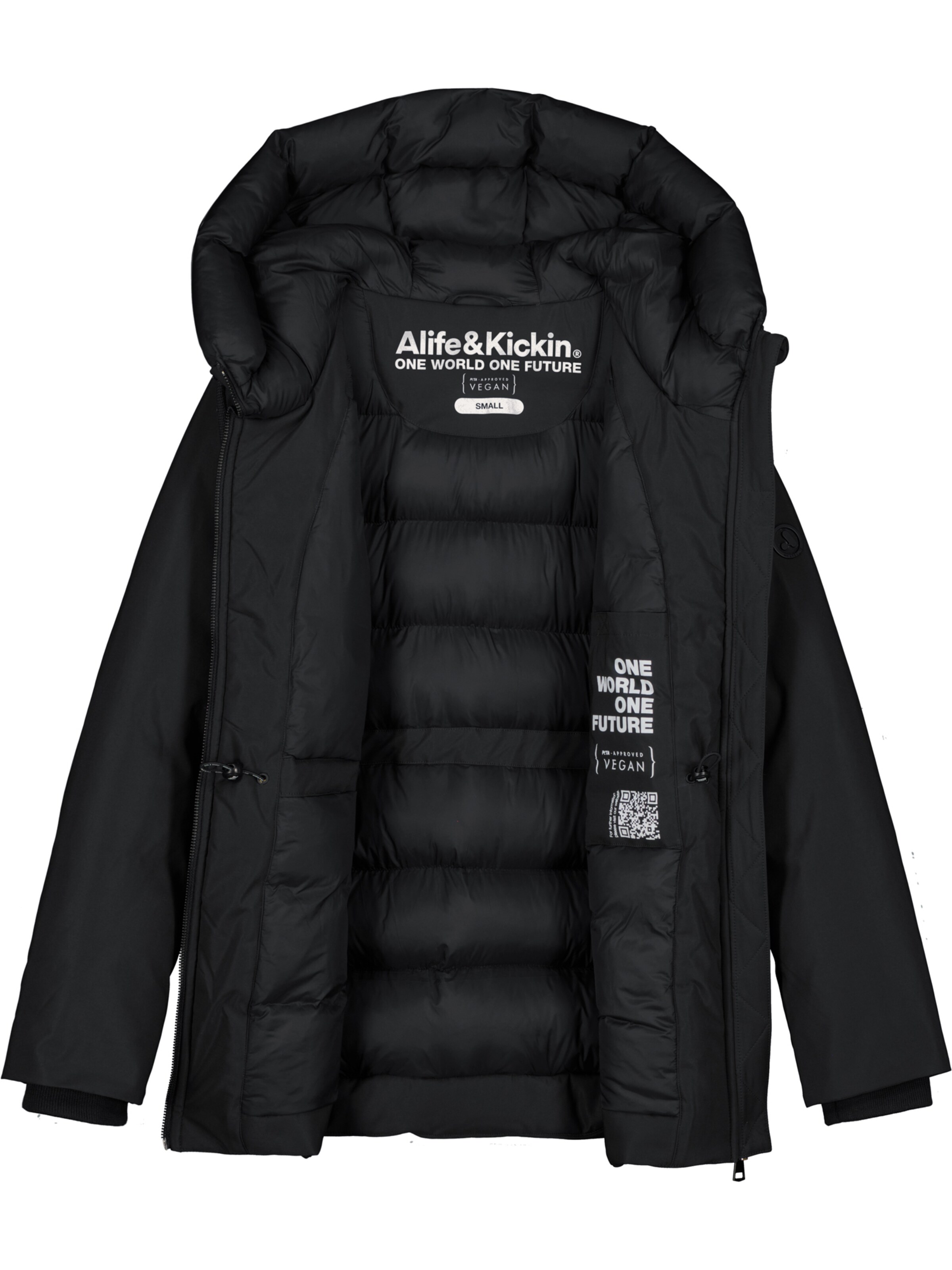 alife & kickin Winter Jacket 'Cicely' in Black