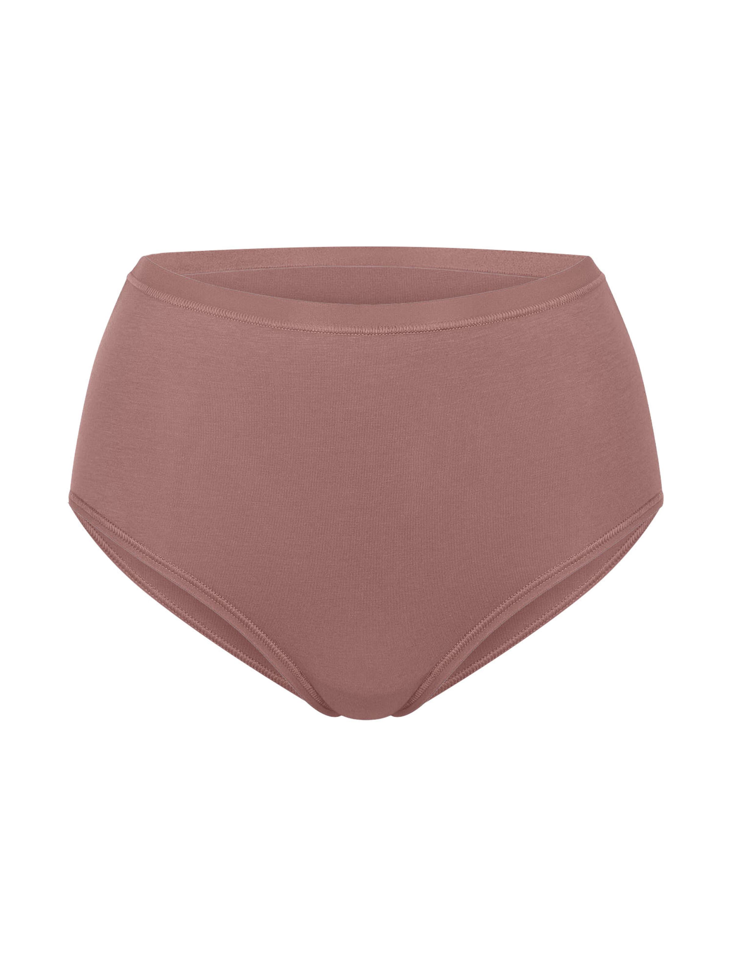 SLOGGI Slip ' GO Daily Cotton Highwaist ' in Brown: front