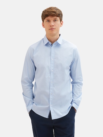 TOM TAILOR Klasický střih Košile – modrá: přední strana