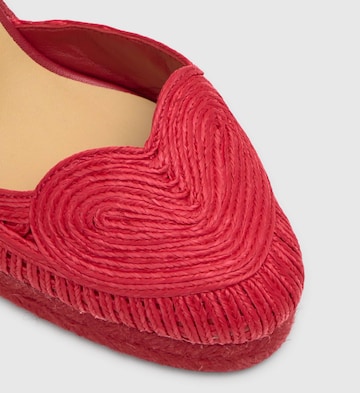 raudona Castañer Espadrilės 'Cacia'