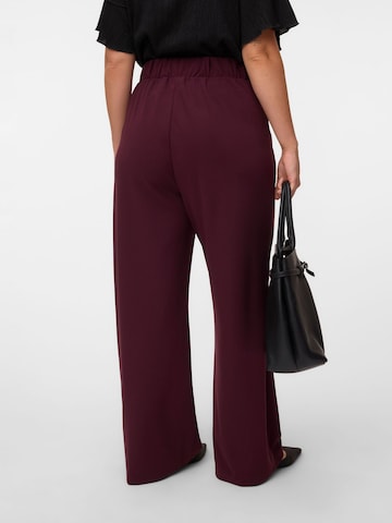 Vero Moda Curve - Pierna ancha Pantalón en rojo