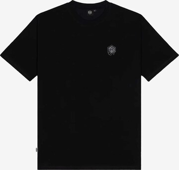 DOLLY NOIRE Shirt 'X-Calibur ' in Zwart: voorkant