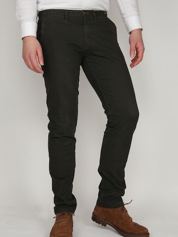 Suitable Slim fit Chino trousers 'Sartre' in Green: front