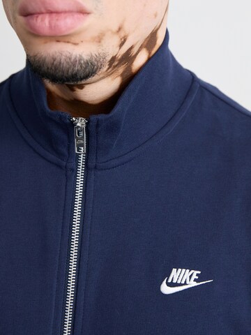 Nike Sportswear Ζακέτα φούτερ 'CLUB' σε μπλε