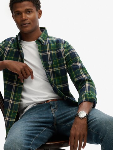 Superdry Comfort fit Srajca | zelena barva