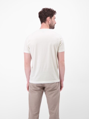 LERROS T-Shirt aus Baumwolle mit Brustprint in Weiß