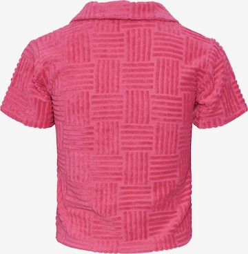 PIECES Μπλουζάκι 'HABINA' σε ροζ