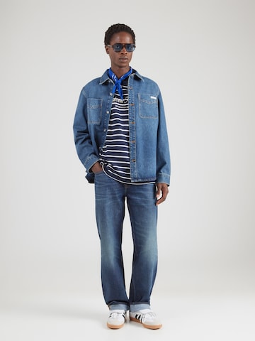 Tricou de la Calvin Klein Jeans pe albastru