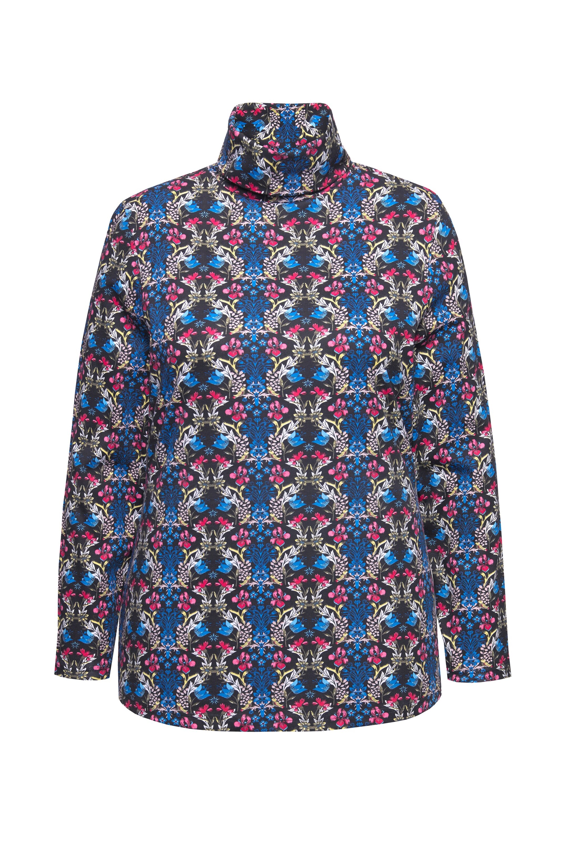 T-shirt Ulla Popken en noir : devant