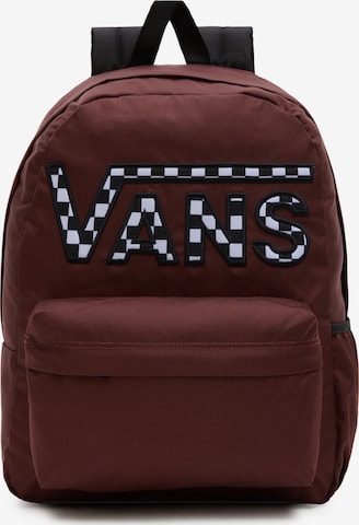 VANS - Mochila 'Realm Flying V' em castanho: frente