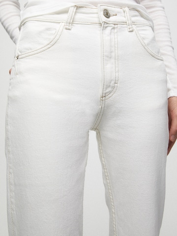 Regular Jean Pull&Bear en blanc