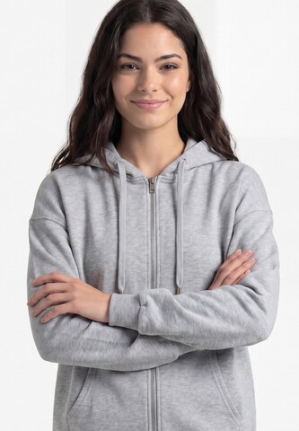 MYMO - Sudadera con cremallera en gris