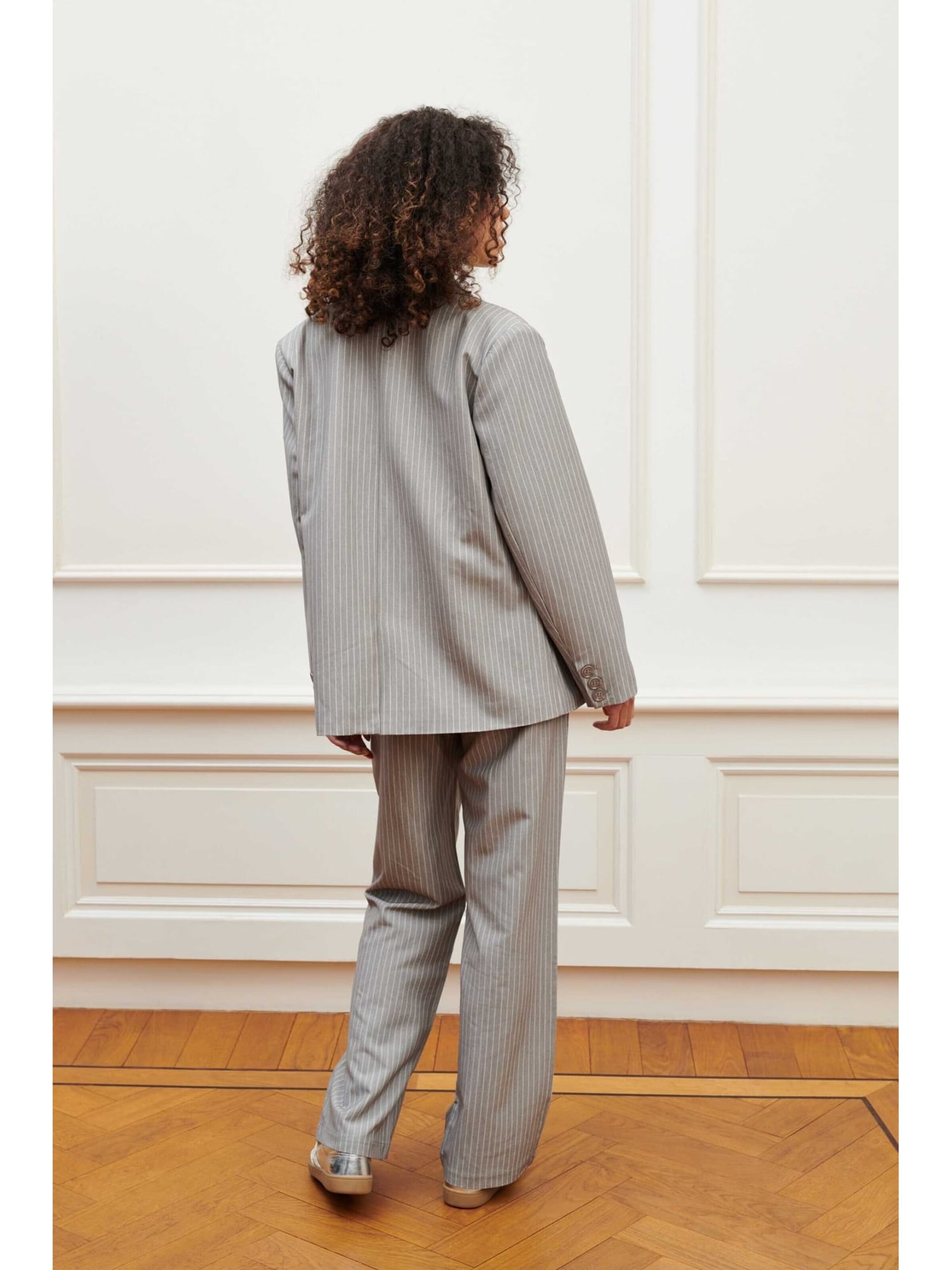 LOFTY MANNER Baggy Trousers 'PK34 -Trouser Nienke' in Grey