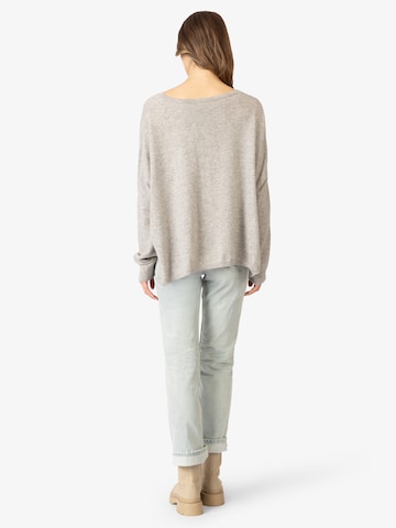 Rainbow Cashmere Sweater in Grey