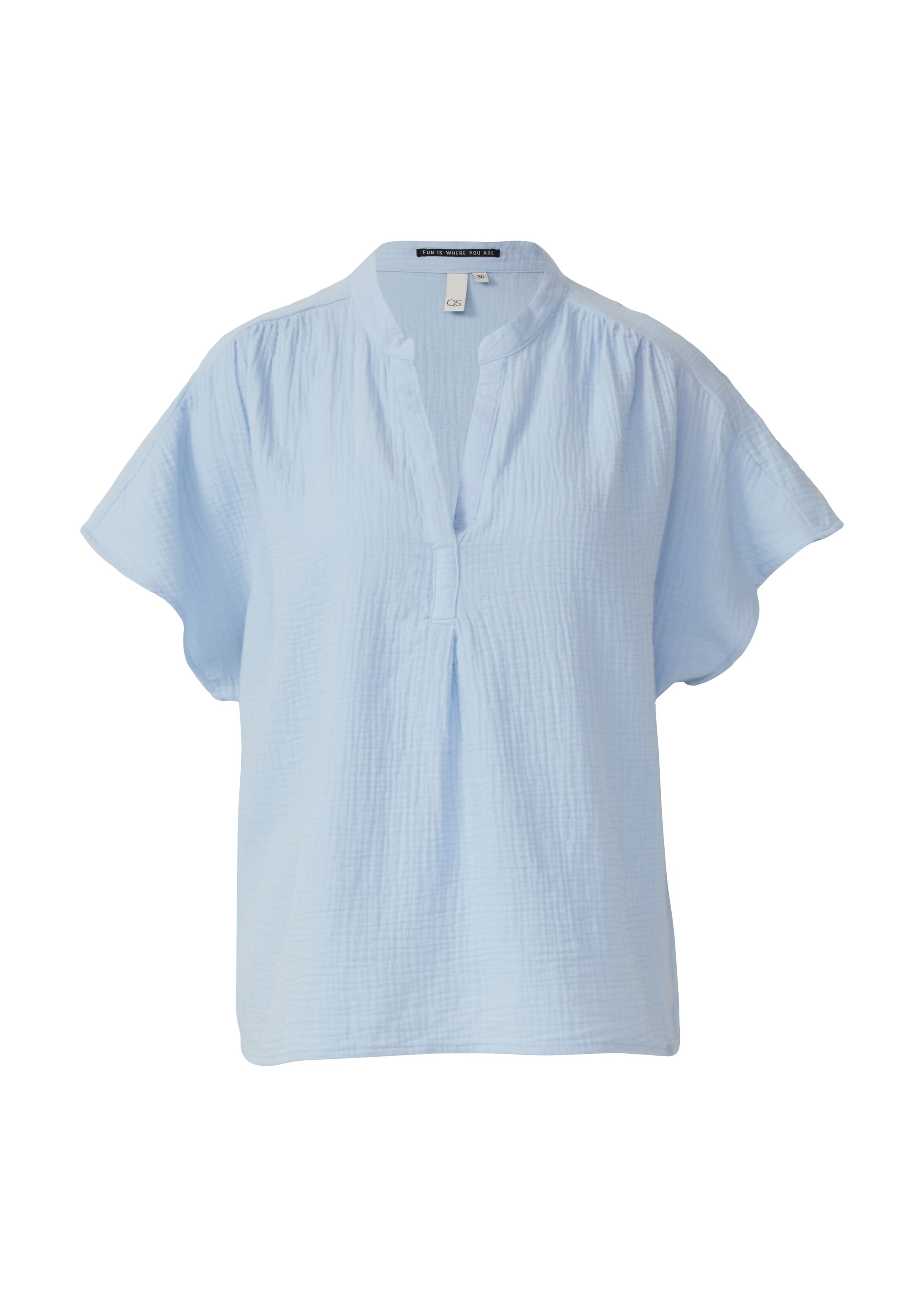 QS Bluse in Blau: Vorderseite