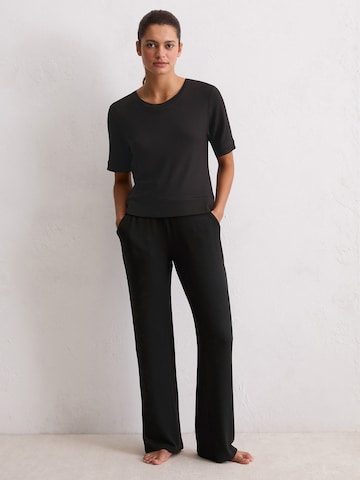 Marc O'Polo Pajama shirt ' Soft Knit ' in Black: front