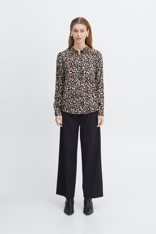 Camicia da donna 'Elima' di ICHI in marrone