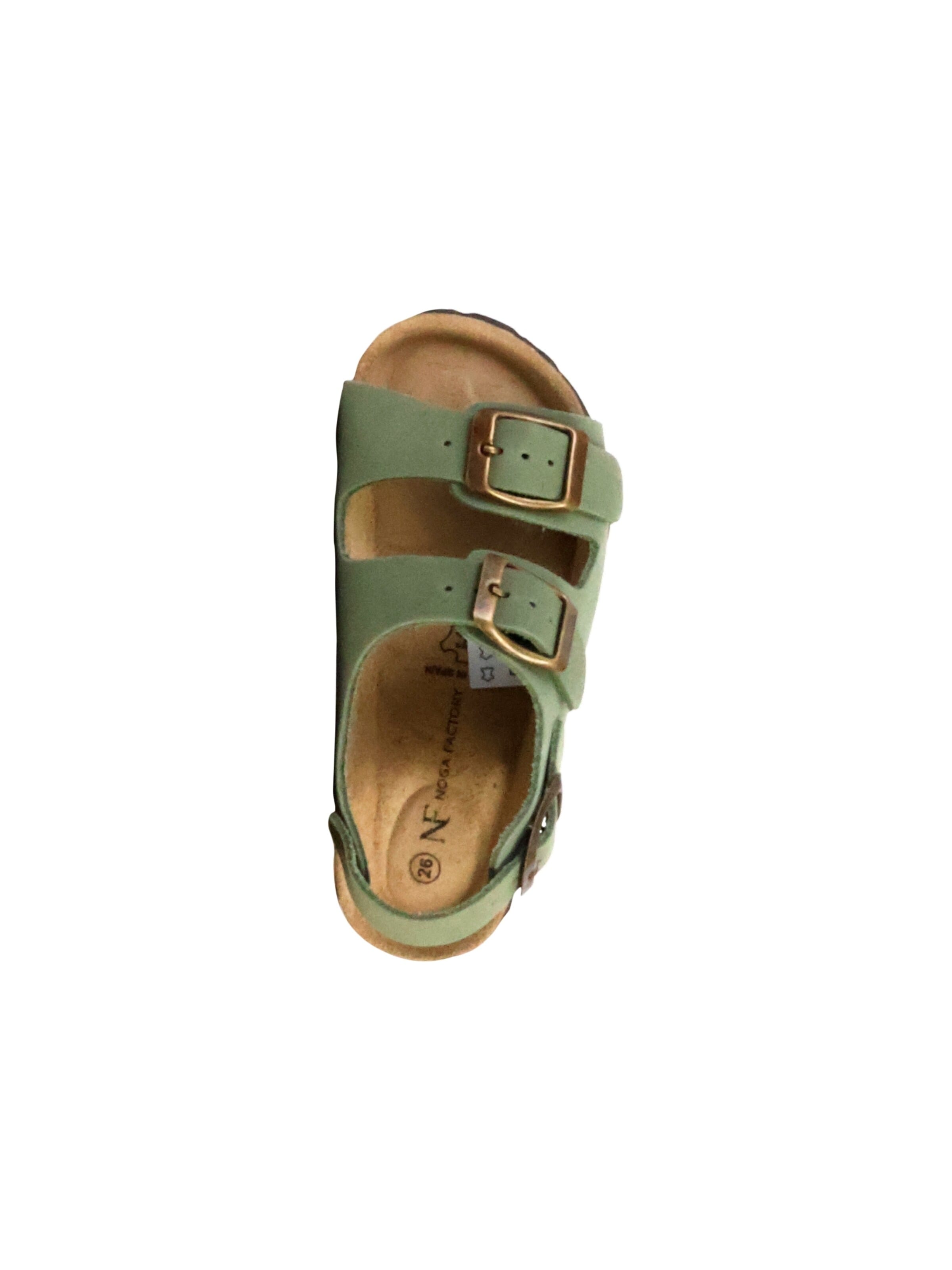 The Divine Factory Huisschoenen 'Kinder-Lederpantolette Noga Mistraly BS Edge' in Groen