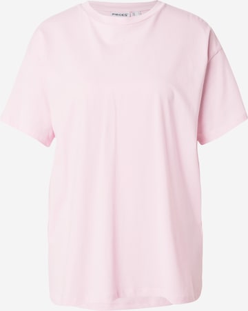 T-shirt oversize 'PCALIFI FASTTRACK' PIECES en rose : devant