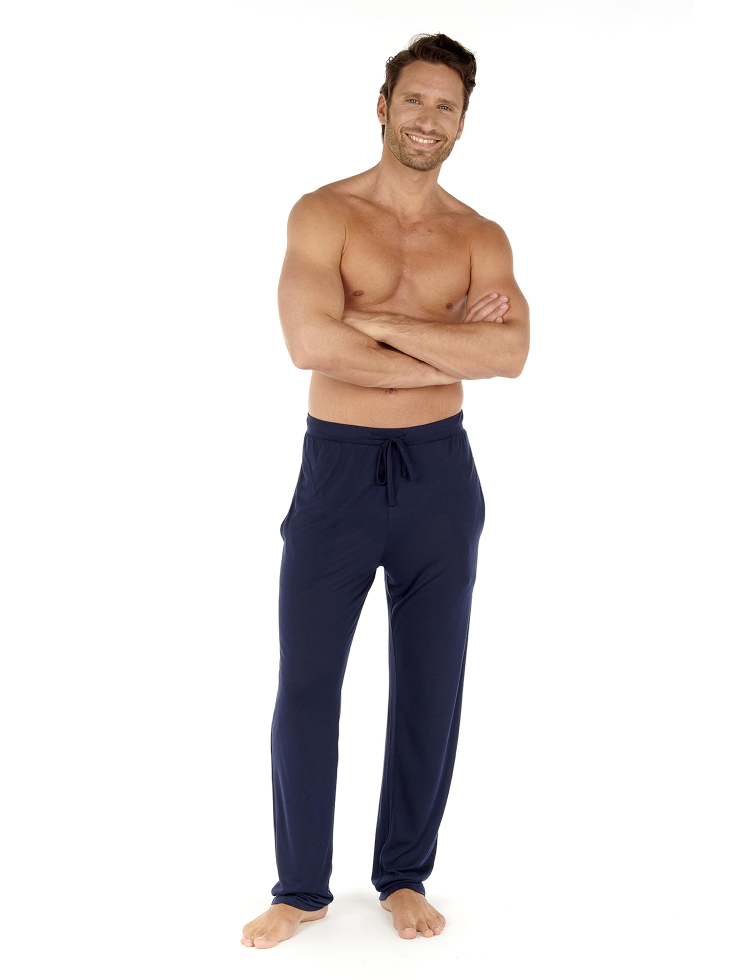 HOM Pyjamabroek ' Cocoon ' in Blauw