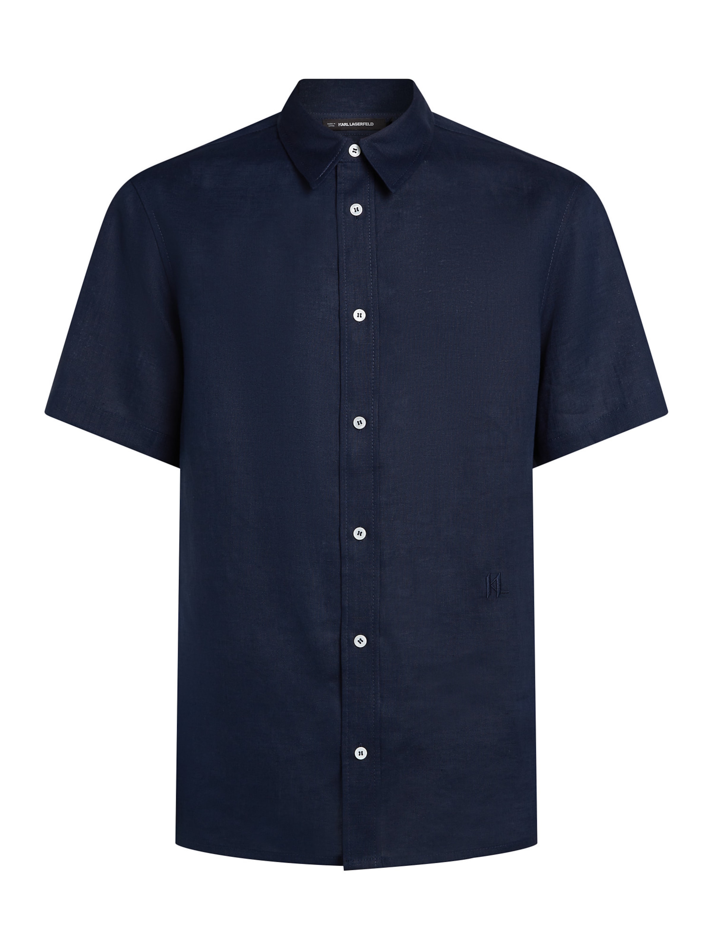 Karl Lagerfeld Regular fit Button Up Shirt in Blue: front