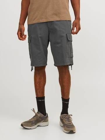 JACK & JONES - Regular Calças cargo 'Cole Barkley' em cinzento: frente