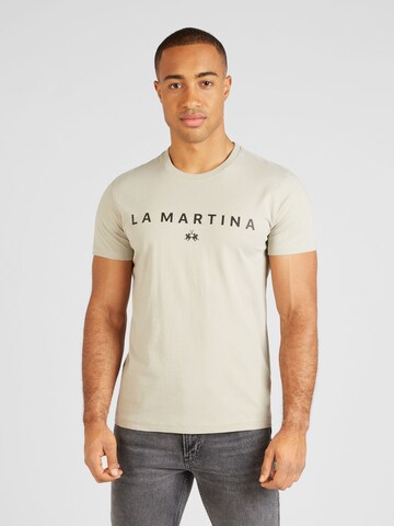 La Martina T-shirt i grå: framsida