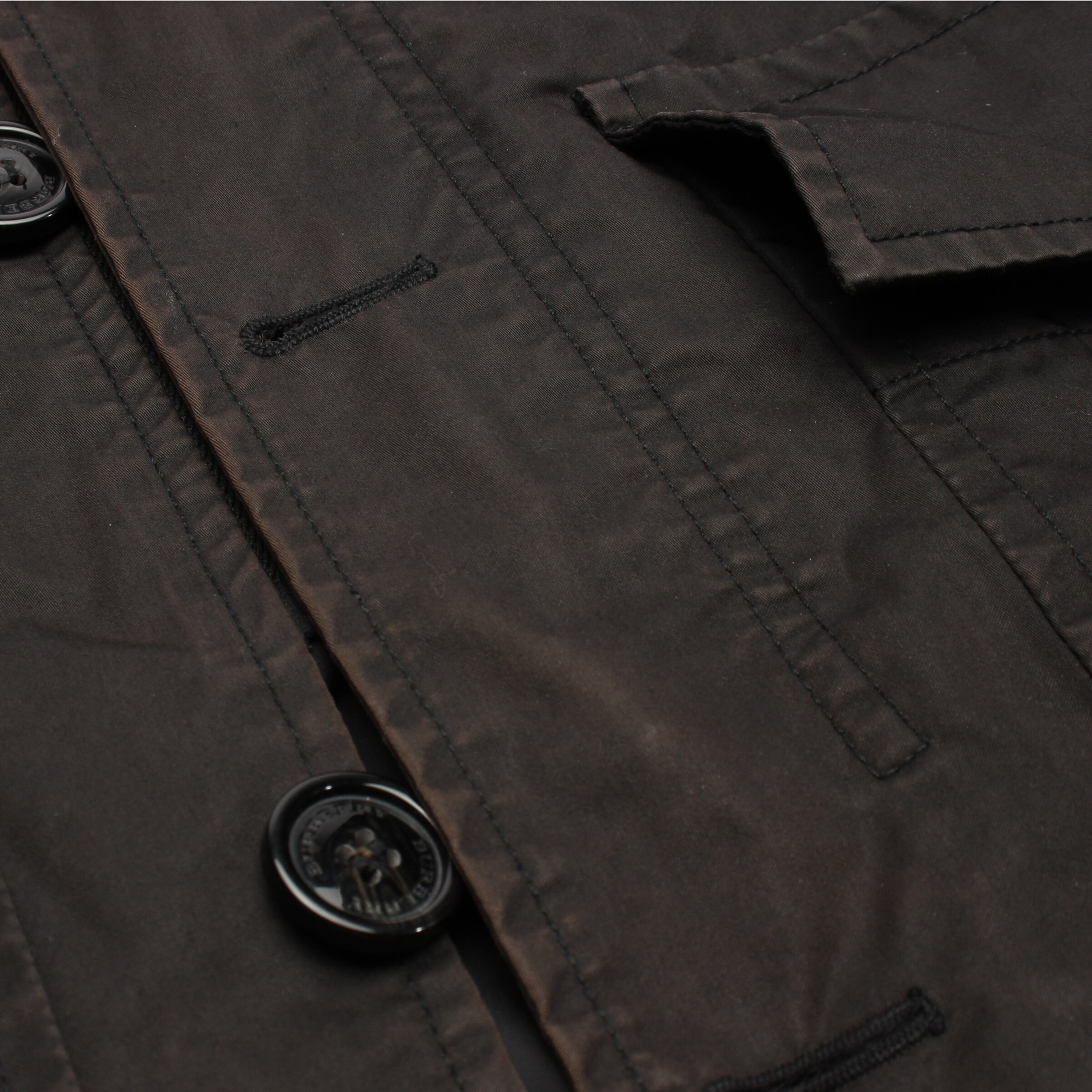 BURBERRY Übergangsjacke M in Schwarz