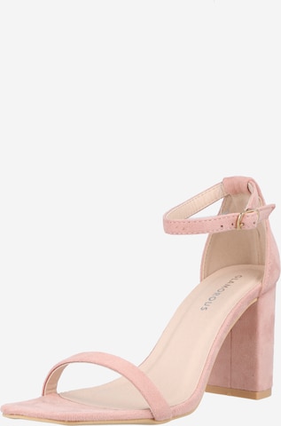 GLAMOROUS Remienkové sandále 'FW8248' - ružová: predná strana
