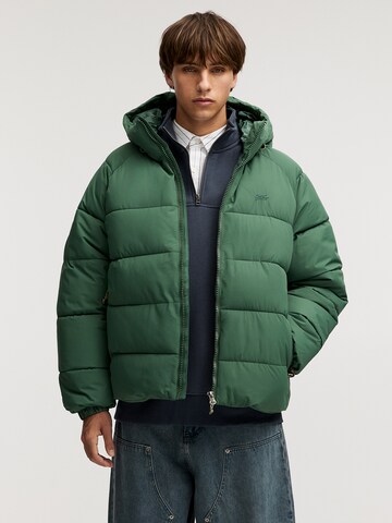 Pull&Bear Between-Season Jacket in Green: front