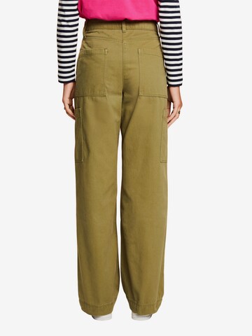 ESPRIT Wide Leg Cargohose in Grün