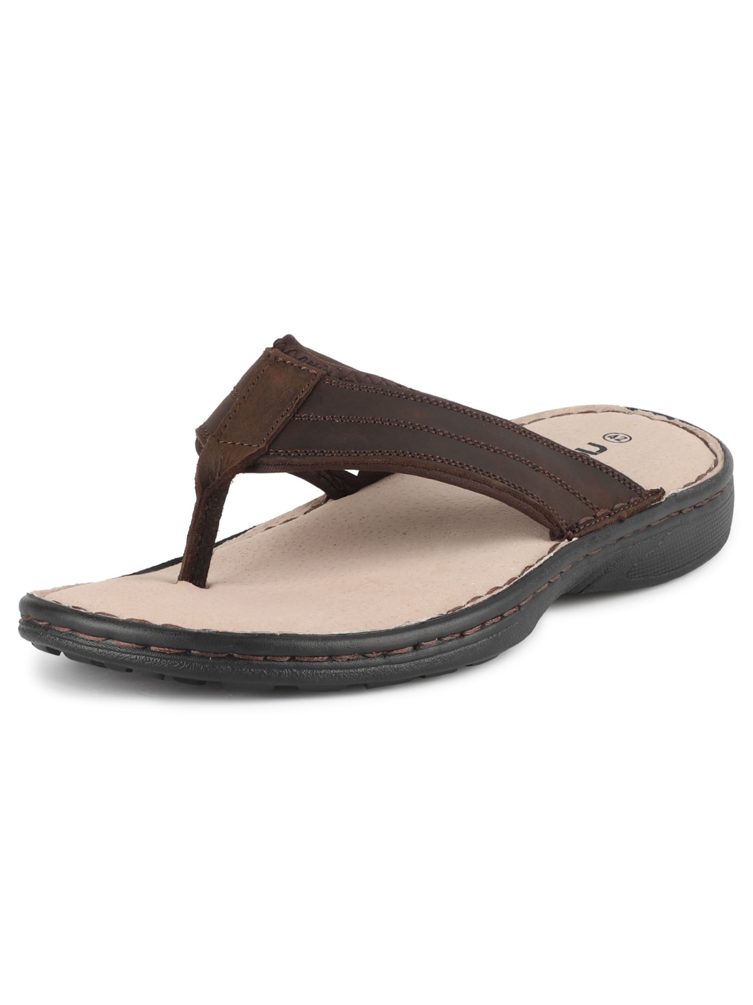 riemot T-Bar Sandals in Brown: front