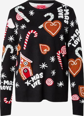 Pull-over Sublevel en noir : devant