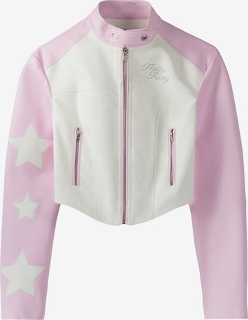 Bershka Between-Season Jacket in Pink: front