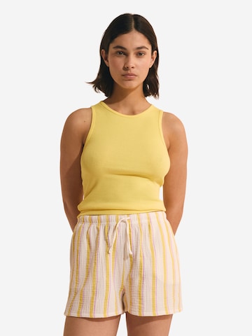 ETAM Pajama Shirt 'Ayora' in Yellow: front