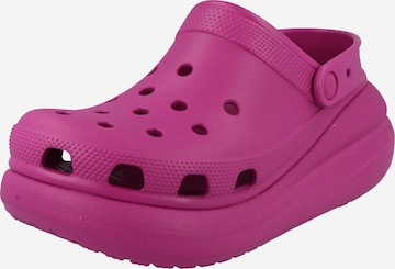 Clogs di Crocs in rosa: frontale