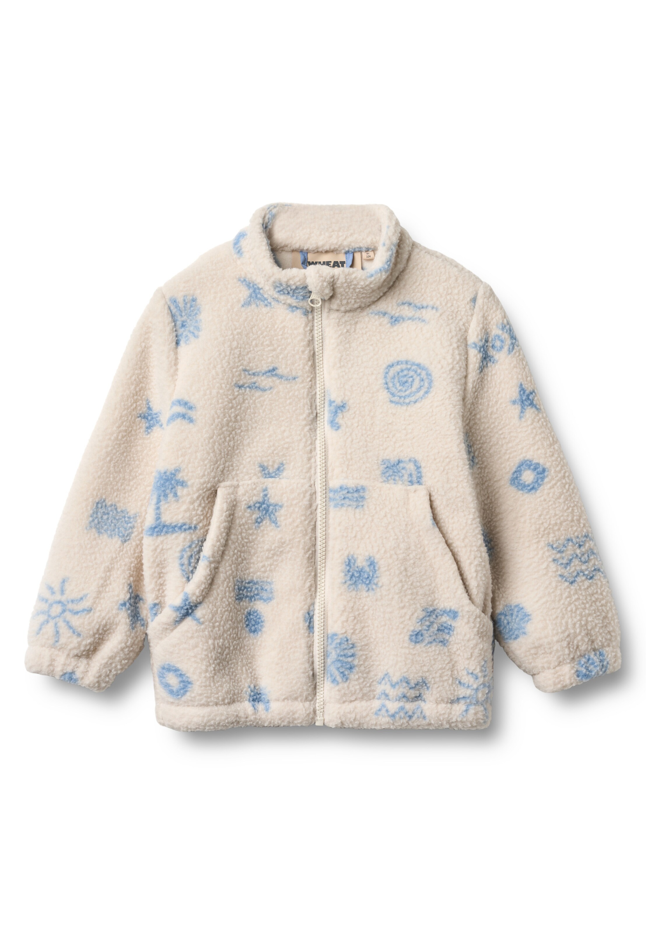 WHEAT Fleece jas in Wit: voorkant