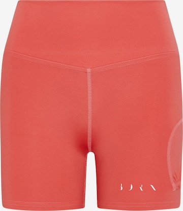 Born Living Yoga Workout Pants 'Retro' in Orange: front
