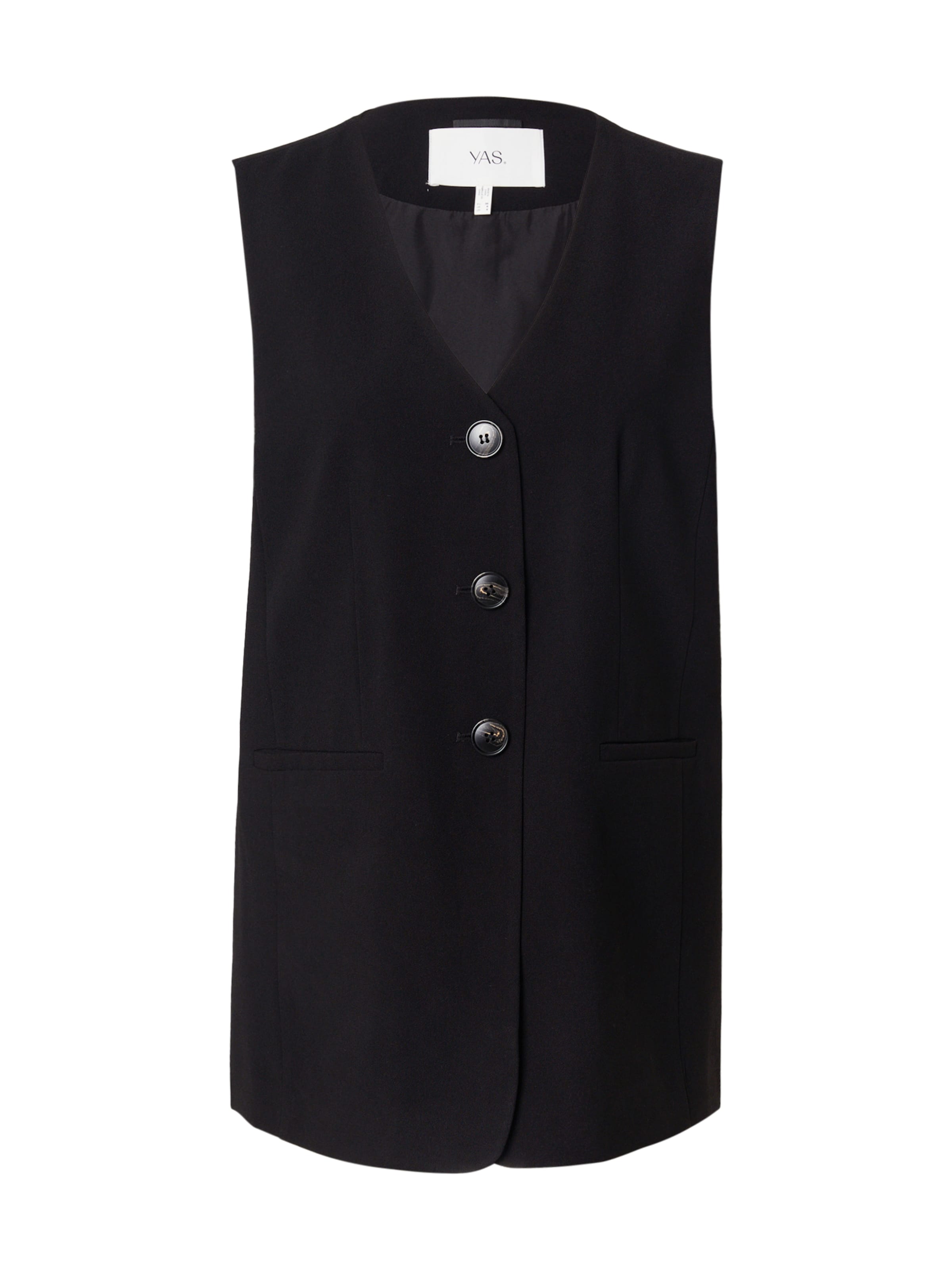 YAS Jakkesætsvest 'YASMALI' i sort: forside
