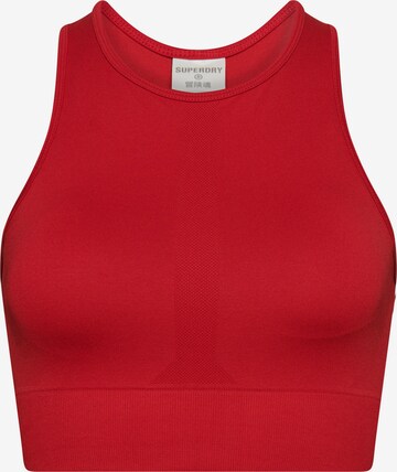 Superdry Sports Bra in Red: front