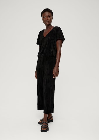 s.Oliver BLACK LABEL Jumpsuit in Zwart: voorkant