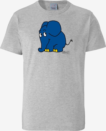 LOGOSHIRT Shirt 'Die Sendung mit der Maus - Elefant' in Grey: front