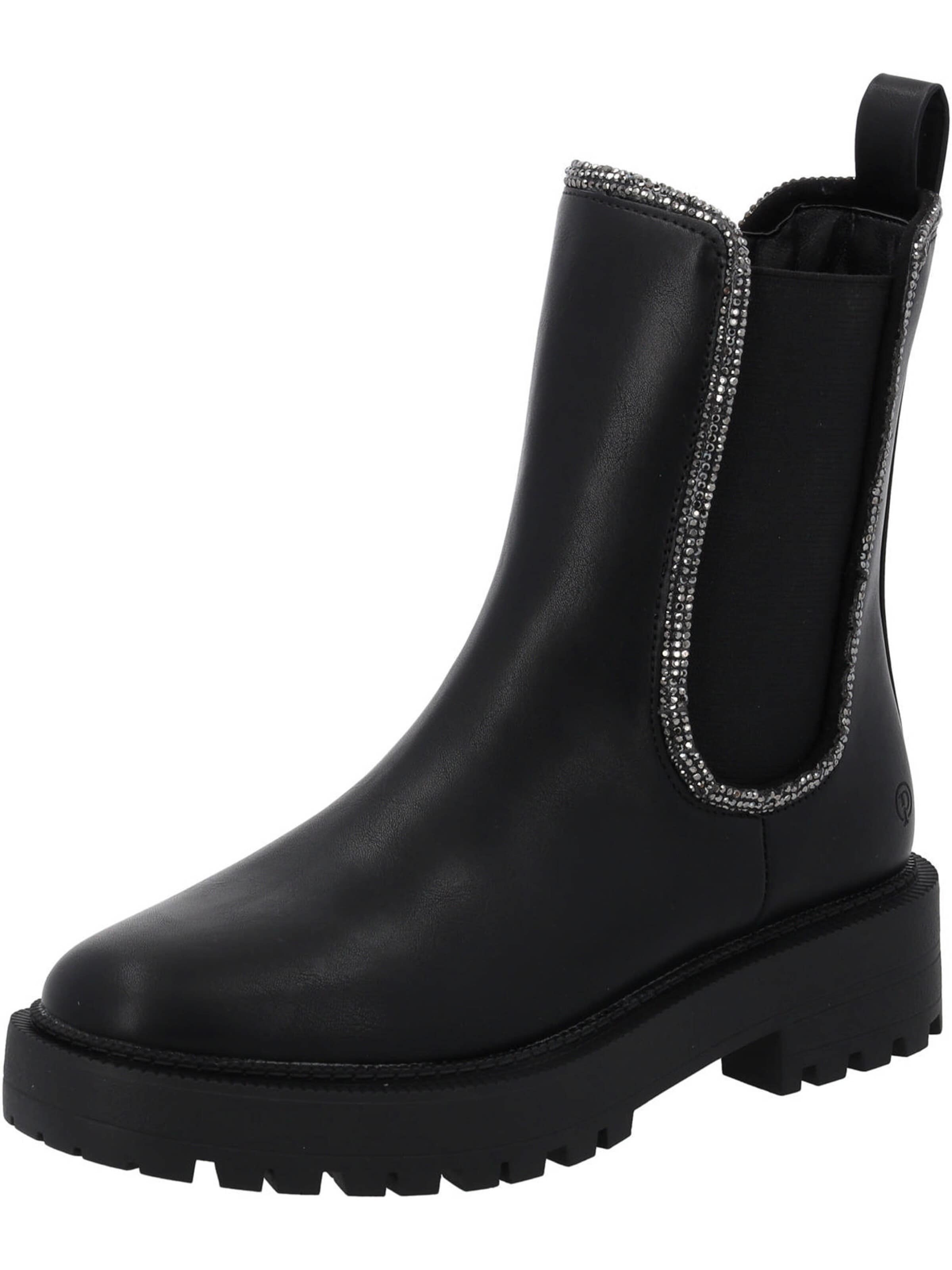 Palado by Sila Sahin Boots 'Vuzor'‌‌‌‌‌‌‌‌ in Schwarz: Vorderseite