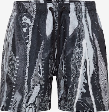 Carlo Colucci Board Shorts 'Ehart' in Black: front