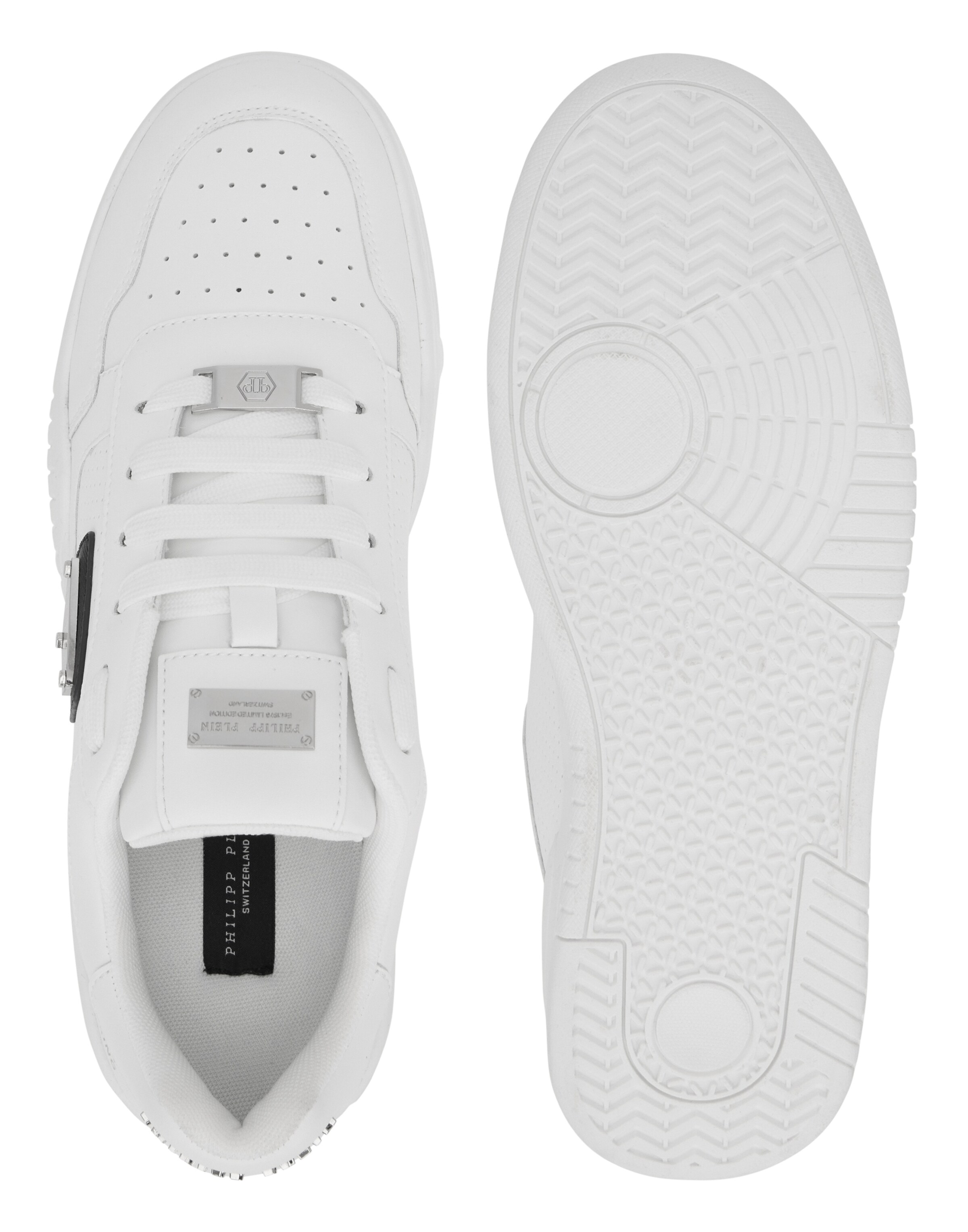 Philipp Plein Platform trainers 'Street' in White
