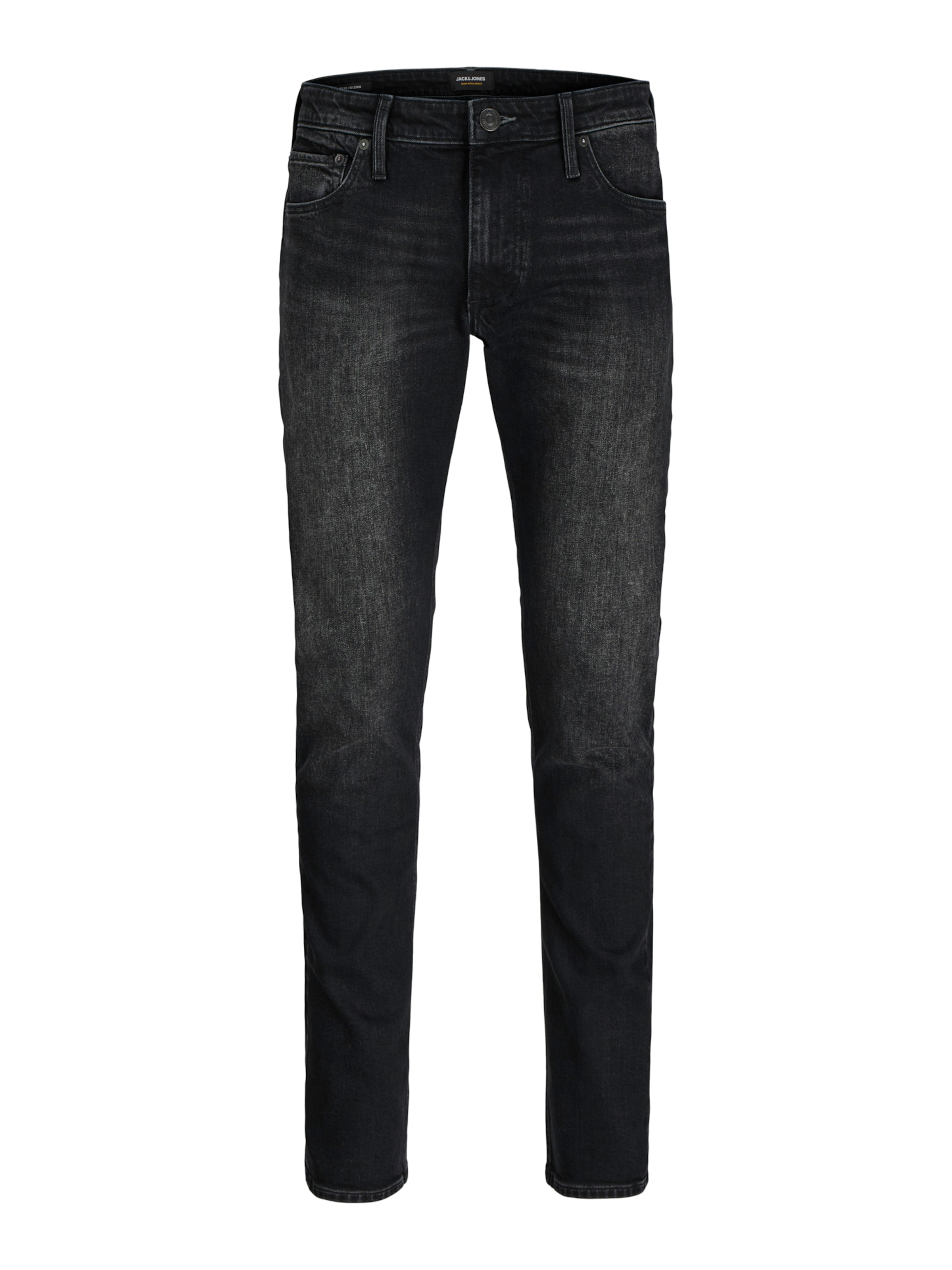 JACK & JONES Úzky strih Džínsy 'JJIGLENN JJEVAN' - Čierna: predná strana