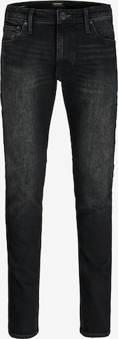 JACK & JONES Slimfit Farkut 'JJIGLENN JJEVAN' värissä musta: etupuoli