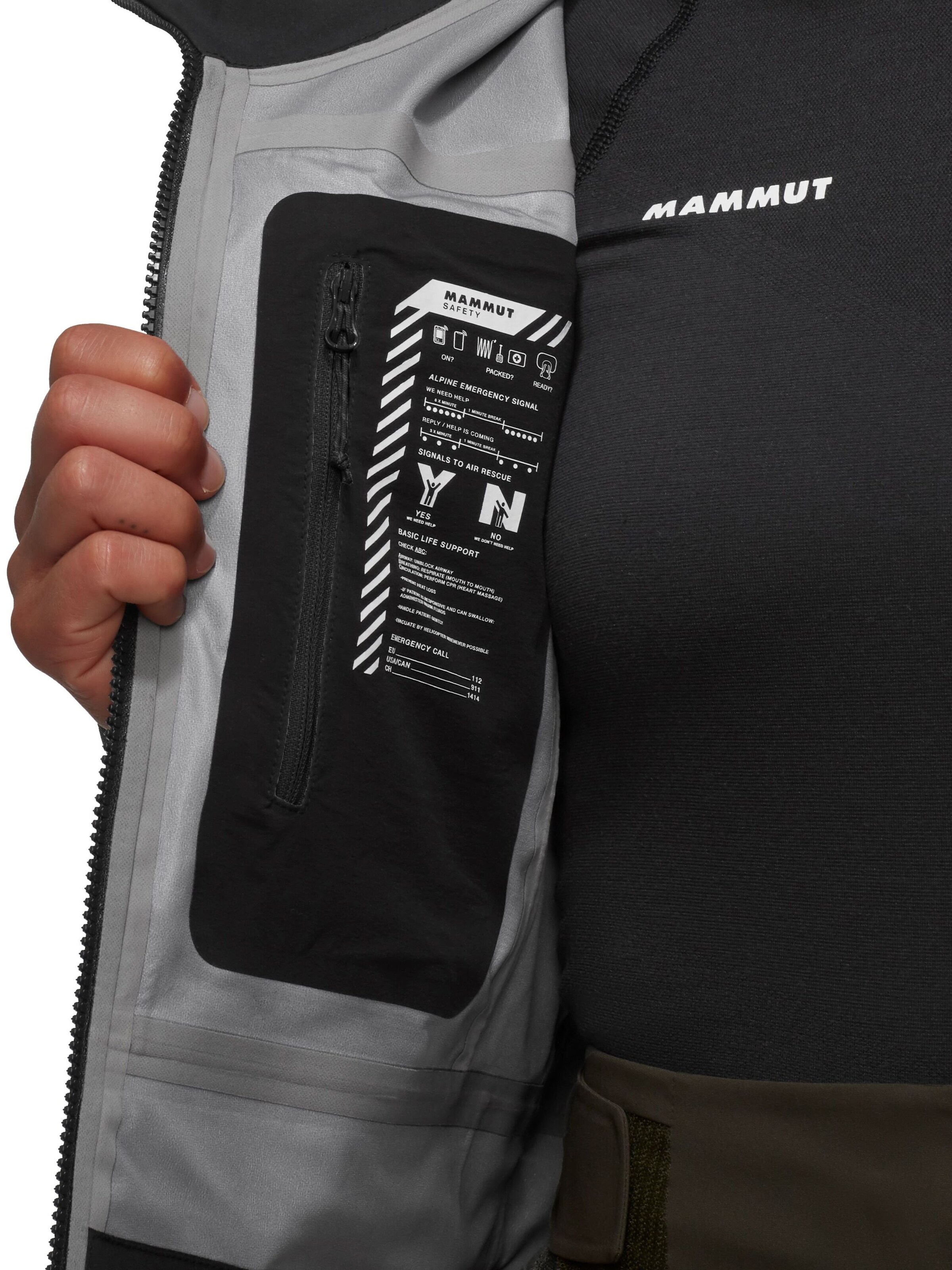 MAMMUT Outdoorjacke 'Stoney' in Schwarz